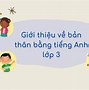 Giới Thiệu Về Bản Thân Mình Trong Tiếng Anh